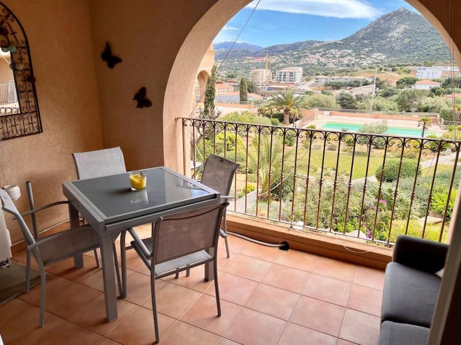 Joli Studio Tout Confort Proche Toutes Commodites Dans Residence Calme LʼÎle-Rousse Extérieur photo